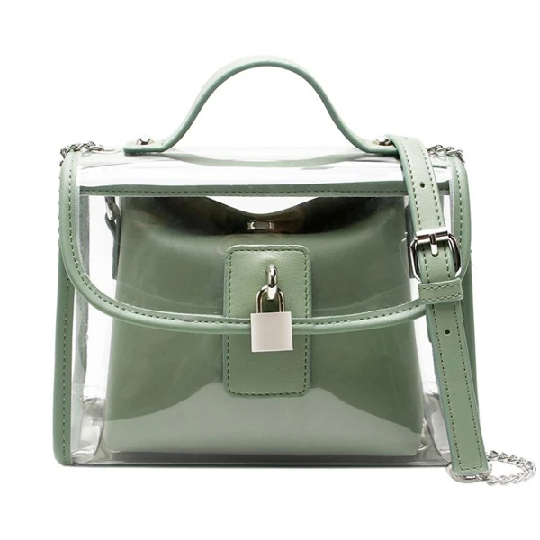 
EM490 Online wholesale latest women clear pvc shoulder bag ladies hand bags handbags 