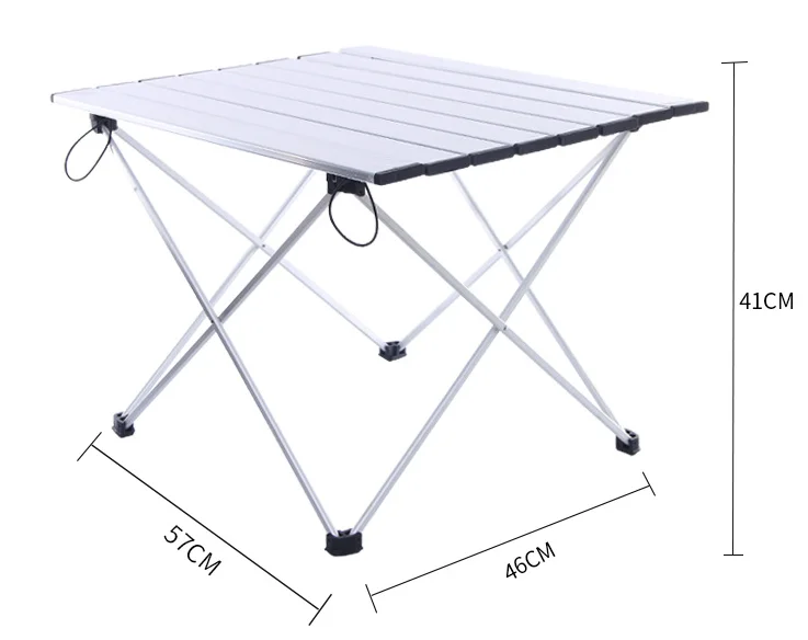 Hot sale multiuse BBQ fishing camping foldable ultralight portable alu table