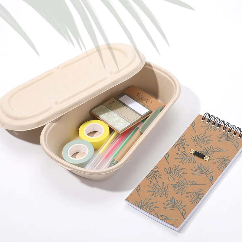 Back To School Student Stationery Creative Lunch Box Shape Recycle Box Set Gift Eco Friendly Stationery Set for School