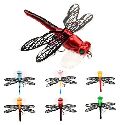 Topwater Dragonfly Dry Flies Insect Fly Fishing Lure 6g 75mm Trout Popper Artificial Bait Wobblers For Trolling Hard Lure
