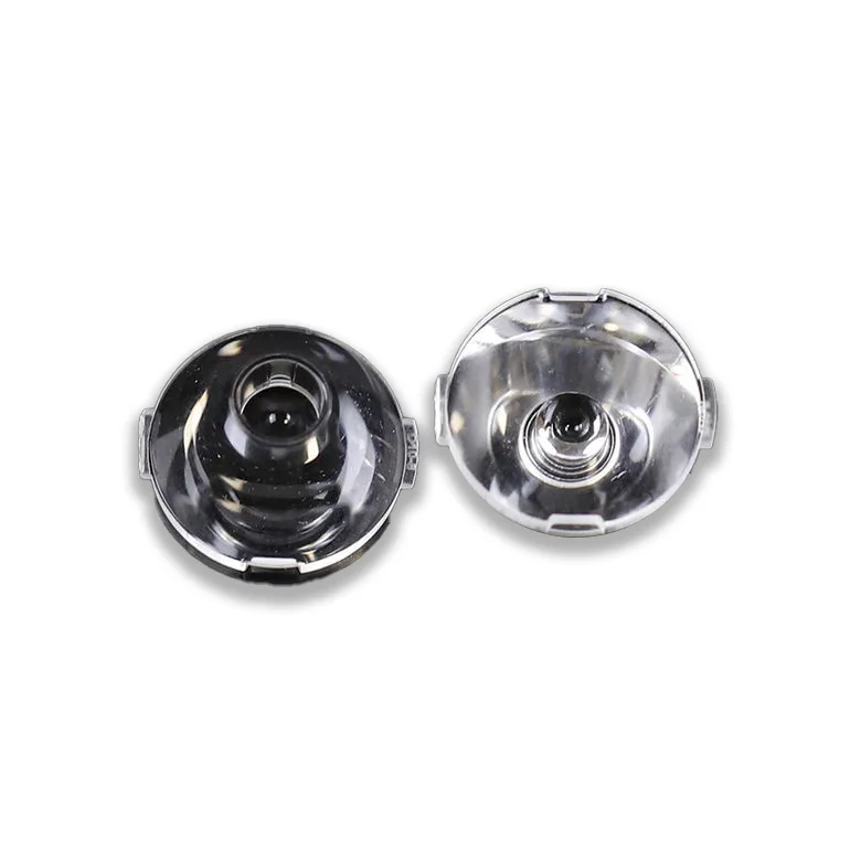 22Mm multi-angle Led single lens cylindrical Pmma Led optical lens with spotlight stage light show bracket