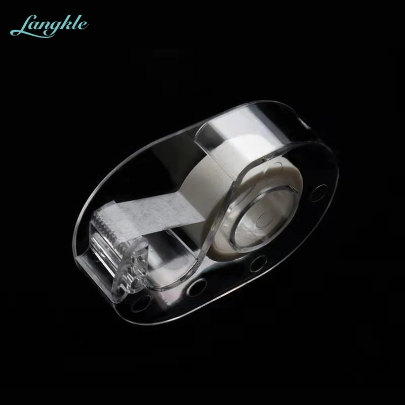 Wholesale clear color false  eyelash tape dispenser cutter for eyelash extension tools