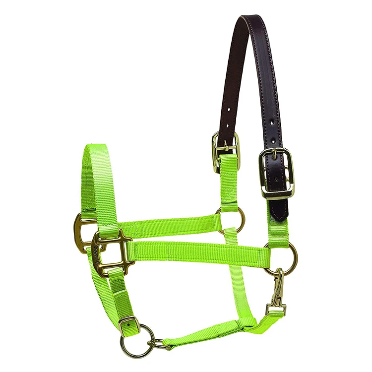  Оптовая продажа высокое качество лошадь headcollars производитель оборудование для лошадей в вашем собственном дизайне нейлоновые с лямкой на