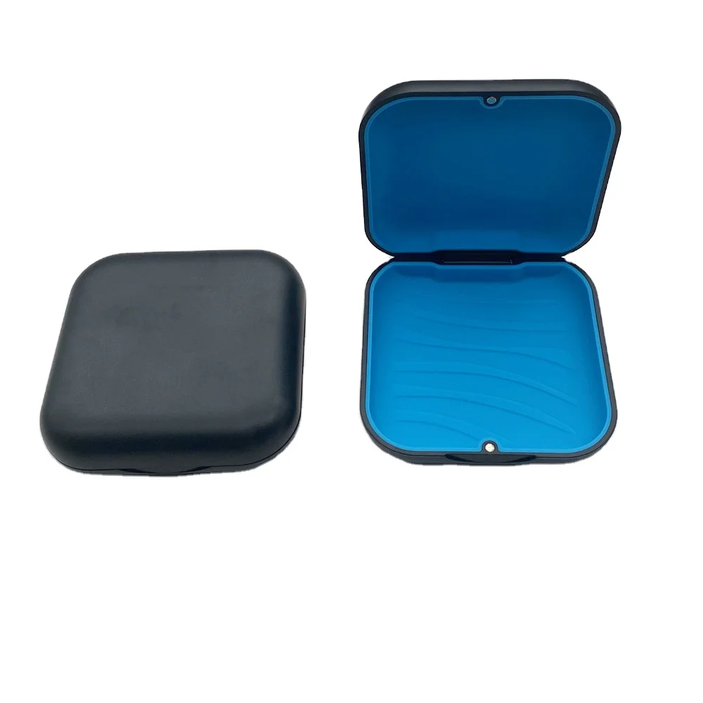 Aligner Retainer Case Denture Case Orthodontic with Magnetic,Food grade silicone Pad mat