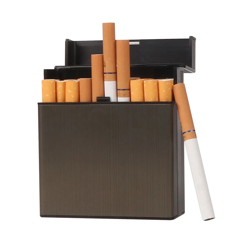 Wholesale Custom Logo Cigarette Case Box Storage 40pcs Cigarettes Portable Tobacco Cases Smoking Box Accessories Gift