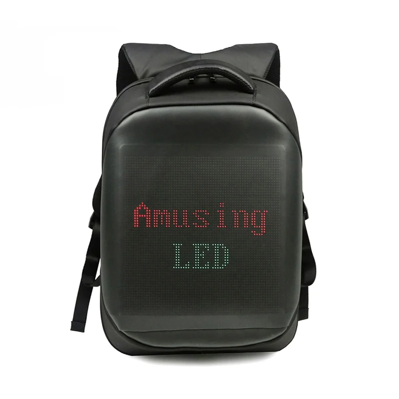 Wholesale Fashion Light Weight Sound Control LED Backpack Customized Travel Sports Backpack Polyester Unisex Nylon Zipper 1pcs