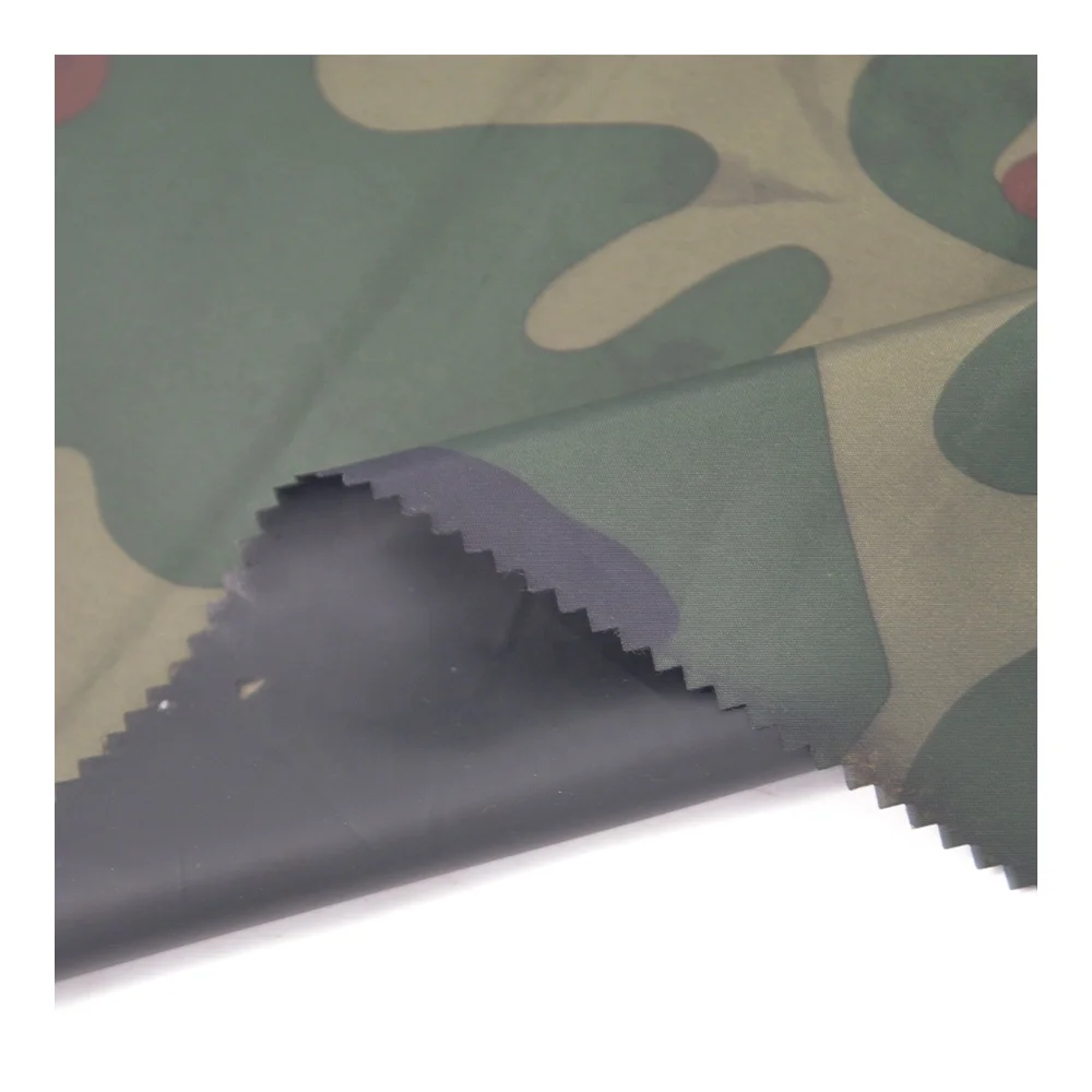 210T Poly Taffeta With Printed Windproof Waterproof Greta Tree Print Camouflage Fabric For Workwear