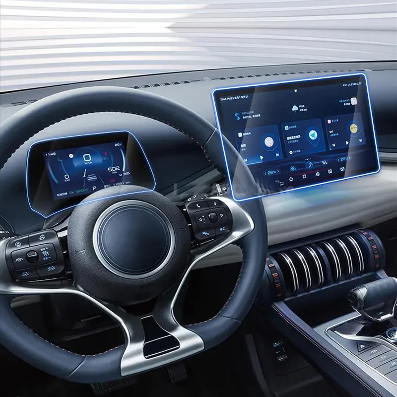 For BYD Yuan Plus Atto 3 2021 2022 Car GPS Navigation Screen Glass Protective Film Cover Dashboard Tempered Glass Protector