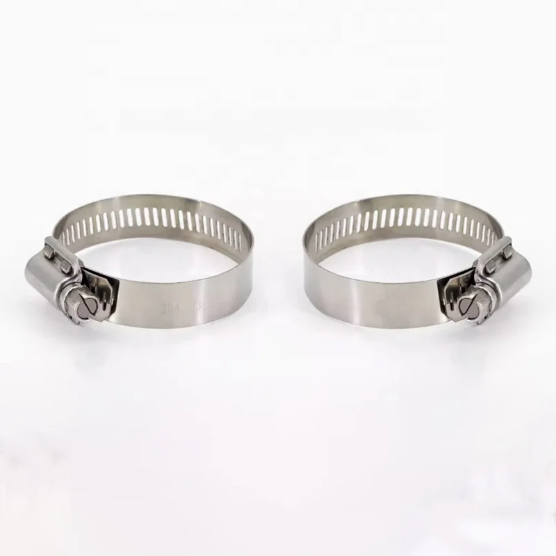304 Stainless Steel Reinforced Buckle Type Four Claw Clamps Worm Drive Hose Clamps