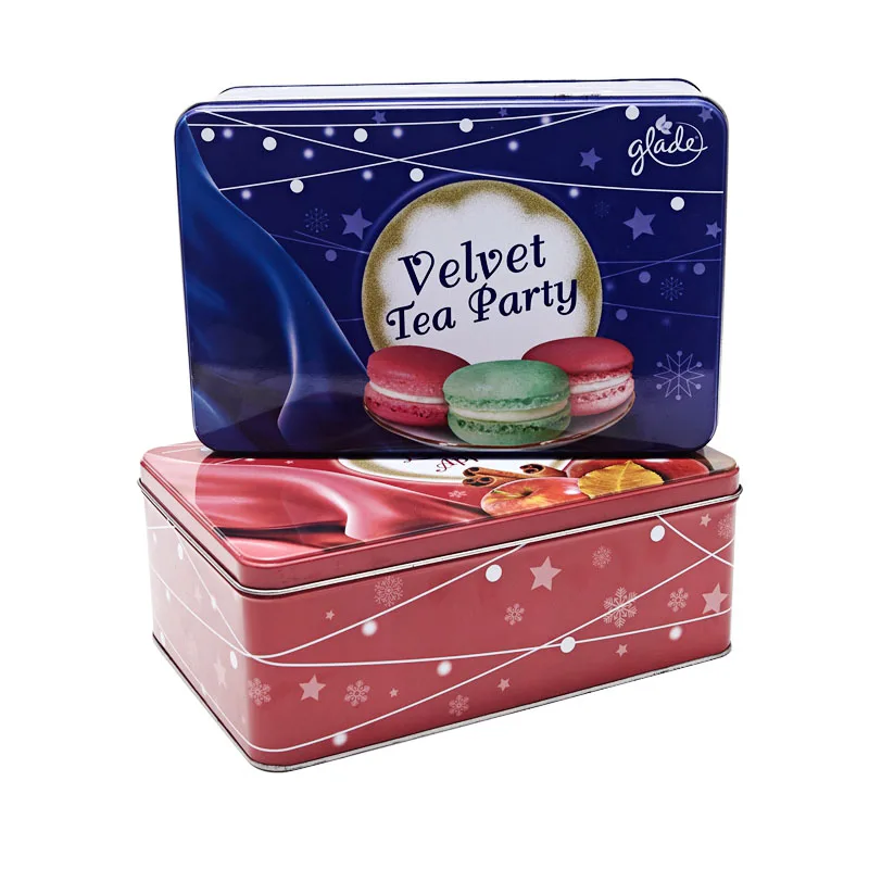 Customized Tin Can Wholesale Metal Box Promotional Food Grade Cookie Tin Box