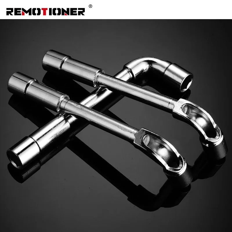 Wholesale 6-24mm L Type Double Ends Hex Socket Pierced Elbow Offset Wheel Nut Sockets Wrench