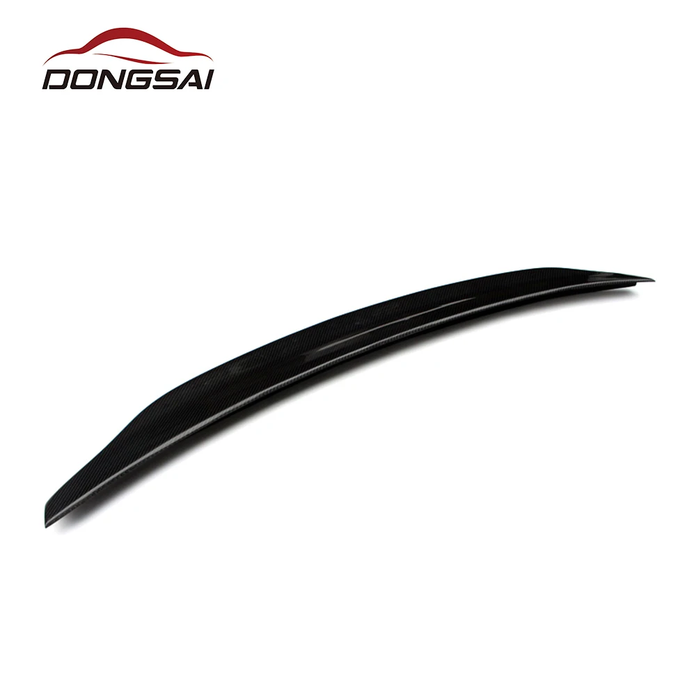For Audi A4 S4 RS4 B8 B8.5 Add Carbon Fiber HK Style Ducktail Spoiler Rear Trunk Boot Lip Tail Wing 2007+