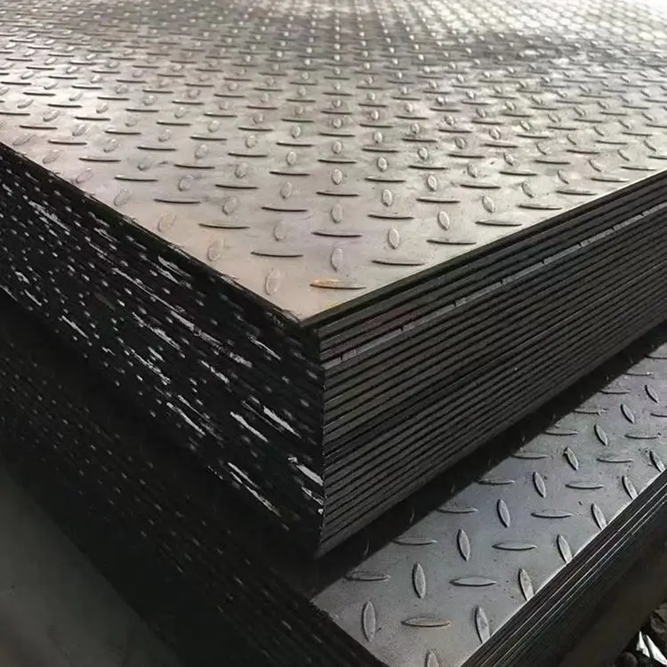 Factory price prime  2.5 mm thick chequered steel plate hot rolled chequered plate carbon steel tear drop chequered plate