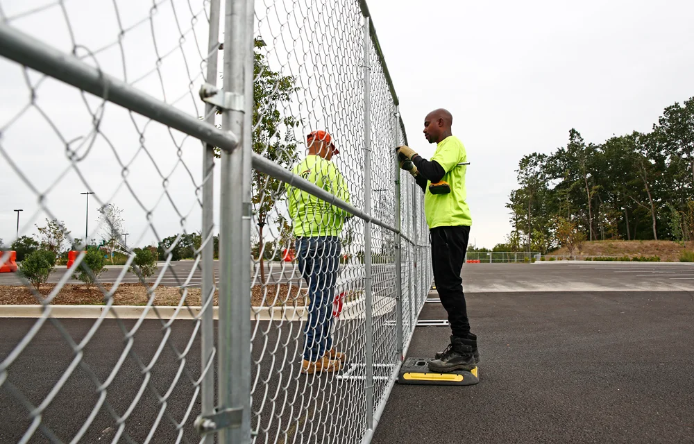 Hot sale easy installation portable Chain Mesh Temporary Fencing  6x12 for USA market