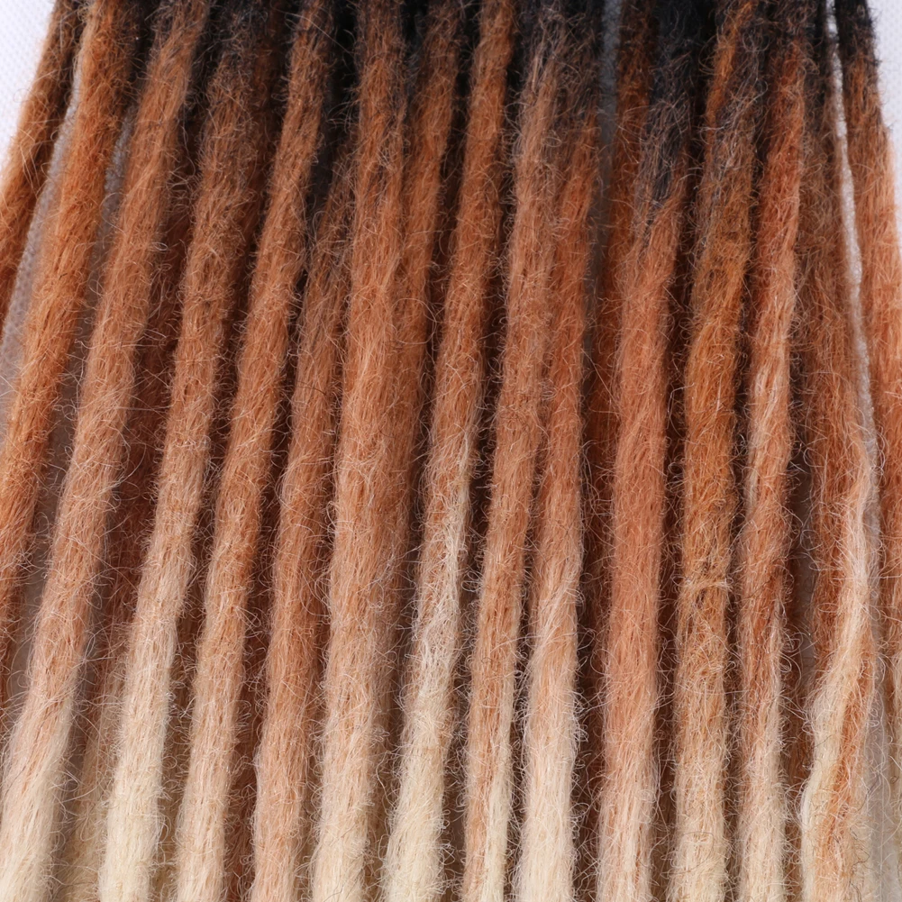 Hot sell Multicolor dreads faux loc cheap long soft crochet dreads locks braids styles hair weave synthetic dreadlocks