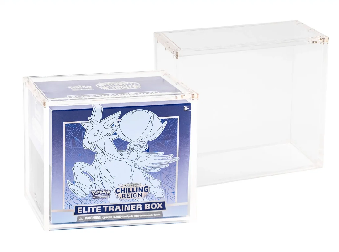Аксессуары для Pokemon оптовая продажа Gameboy Etb акриловый чехол бустерной коробки