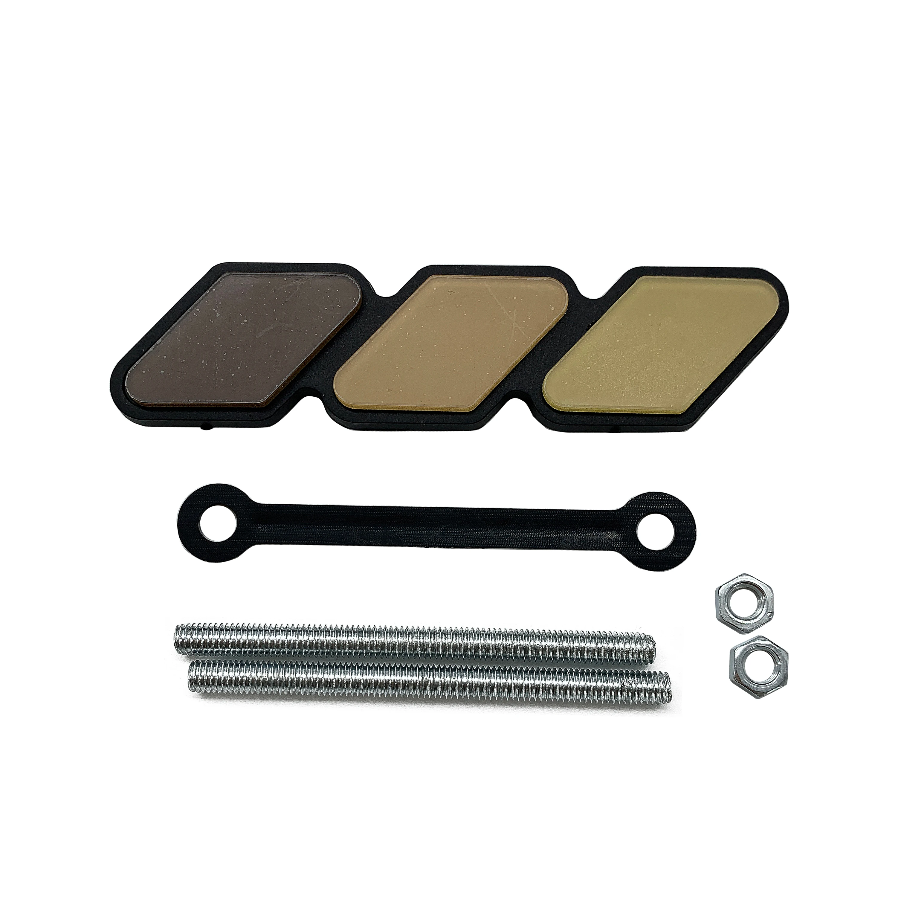 abs 3 color car grill emblem for tacoma