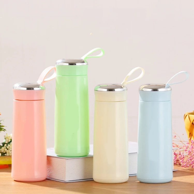 New Nice glass liner creative water bottle simple department store student bottle advertising gift thermos bottle