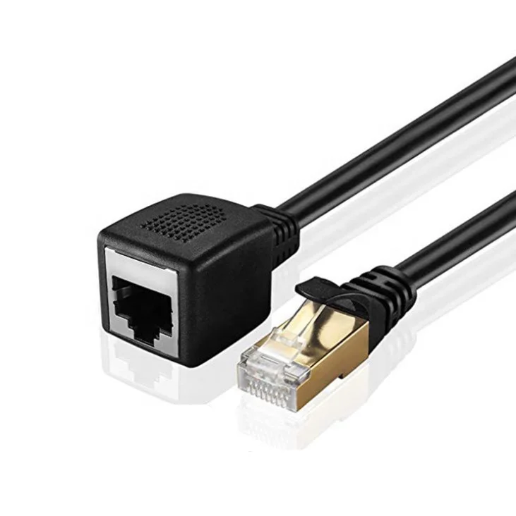  Ethernet-кабель RJ45 Cat 7 Удлинительный кабель «штырь-гнездо» Сетевой удлинитель локальной сети 1 м шнур для ПК и