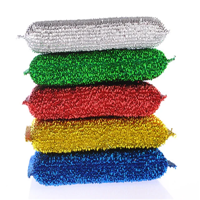 Multipurpose absorbent dish cleaning scouring pad kitchen sponge with mesh