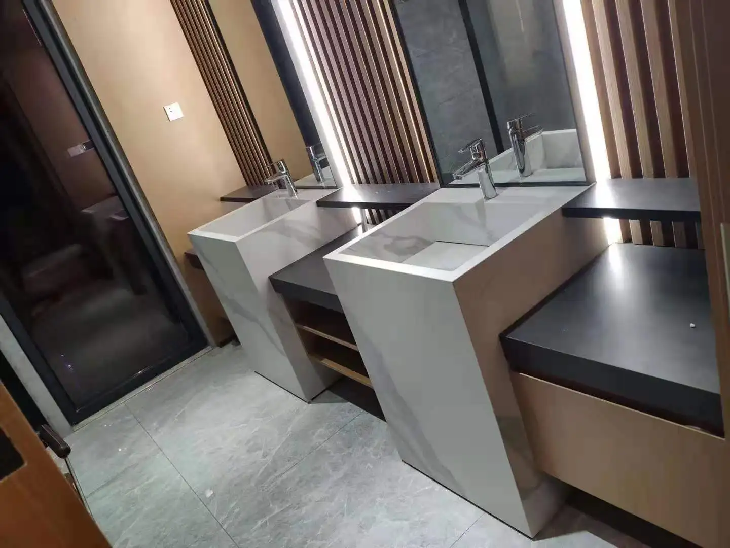 Commercial Hotel Furniture Bath Basin Cabinet Bathroom Vanity Unit