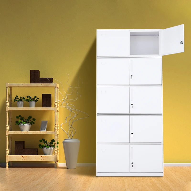 Hotel storage 5 tier steel school metal vertical locker filing cabinet
