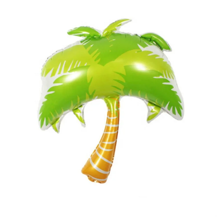 Tropical Coconut Tree Birthday Party Decoration Cartoon Foil Balloon