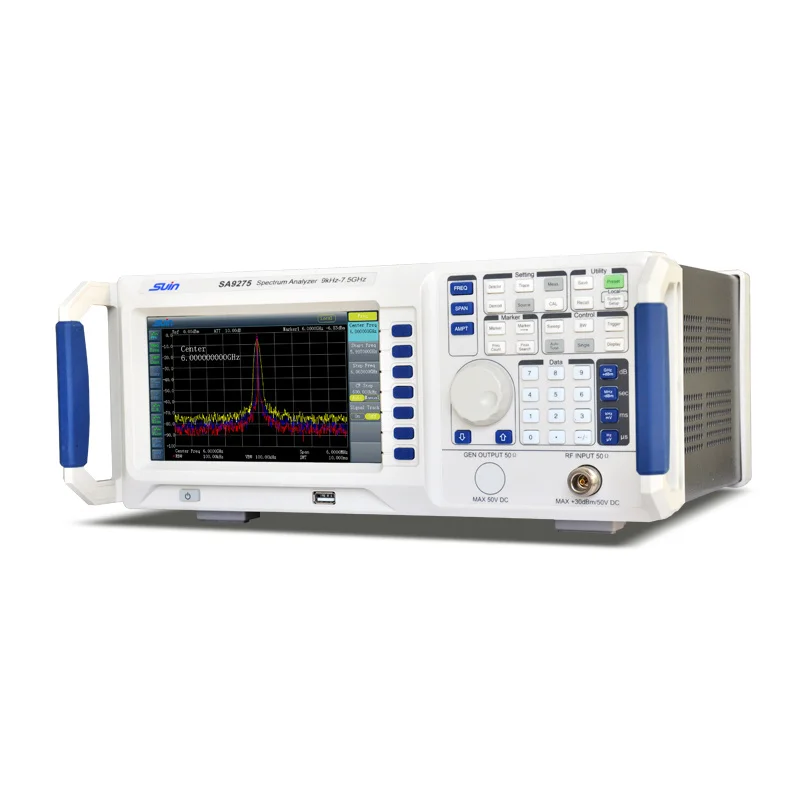 Chinese bench type RF spectrum analyzer meter with USB Host & Device interface for lab use
