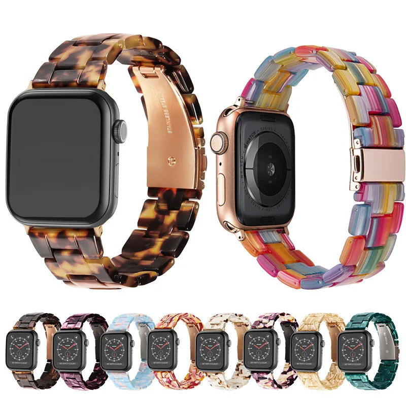 Ремешок для часов OEM женщин с пряжкой из нержавеющей стали iWatch полимерный ремешок модный роскошный резиновый