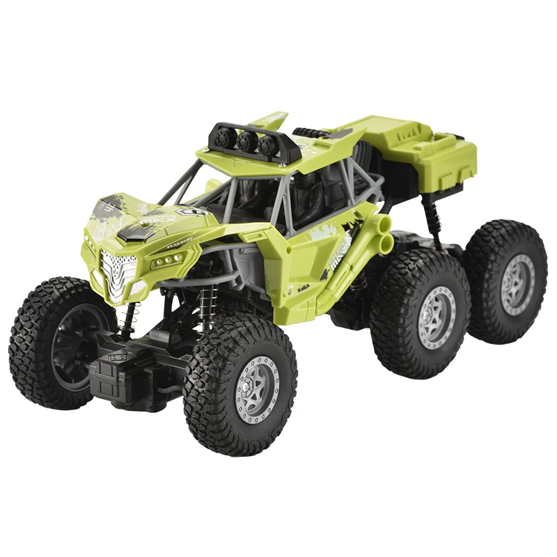 Classic popular six rubber big wheels rock crawler drift climbing bigfoot car off-road vehicle toy