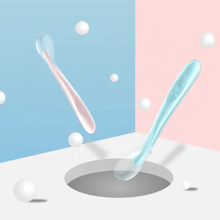 Custom Made Baby Silicone Bendable Spoon Feeder Bpa Free PP Material infant Silicone smooth Spoon Weaning Silicon