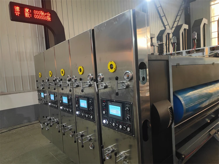 Automatic Corrugated High-speed 4 Color Printer Slotter And Die Cutter Machine