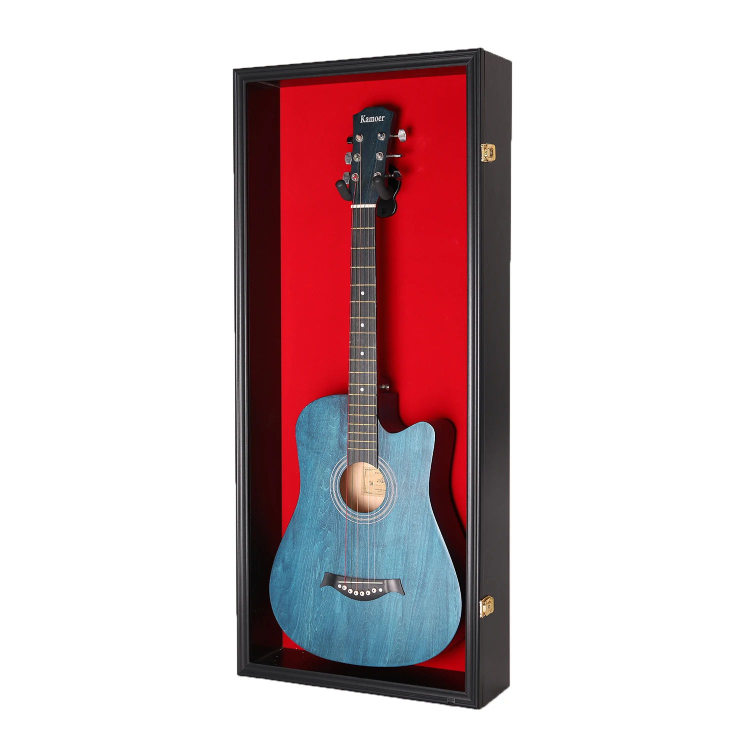 Guitar Display Case Black Mahogany Display Case For Guitar LARGE Acoustic Guitar Display Case Wood Cabinet