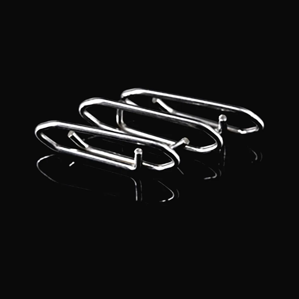 Fishing Snap Clip Stainless Steel Fishing Safety Snap Clips Quickly Change Interlock Line Terminal Fishing Power Clips