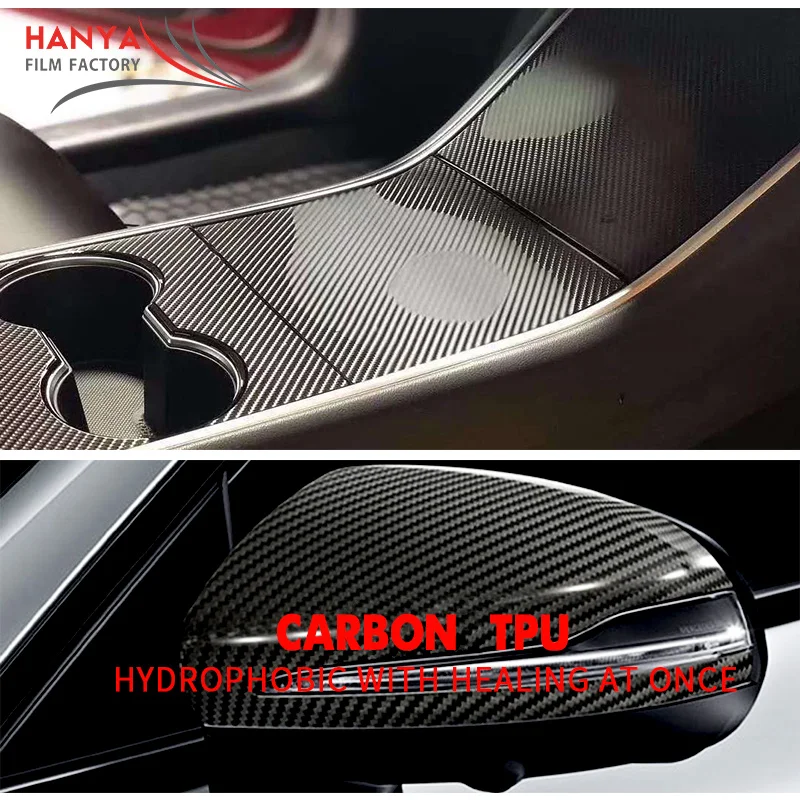 Carbon fiber Scratch Resistance Transparent Car Accessories TPU PPF Film Car Paint Protection Film Self healing vinyl wrap