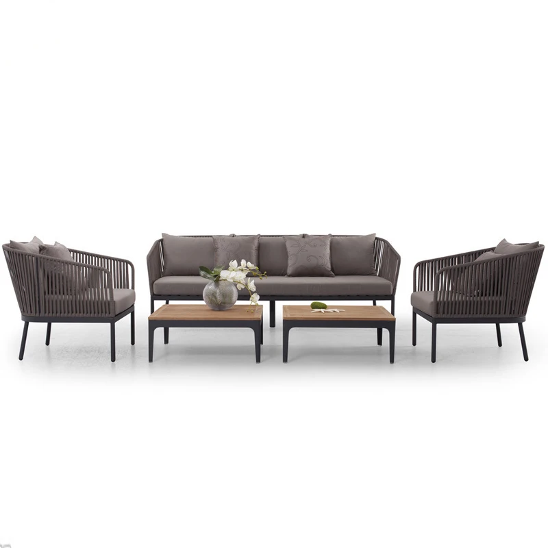 Уличная мебель из тикового дерева высокого качества, садовые наборы для внутреннего дворика на крыше