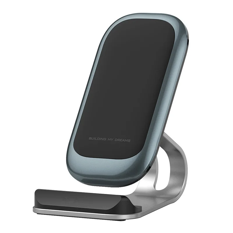 Aluminum Alloy Anti-skid 15W Wireless Mobile Phone Fast Charging Stand Wireless Phone Charger