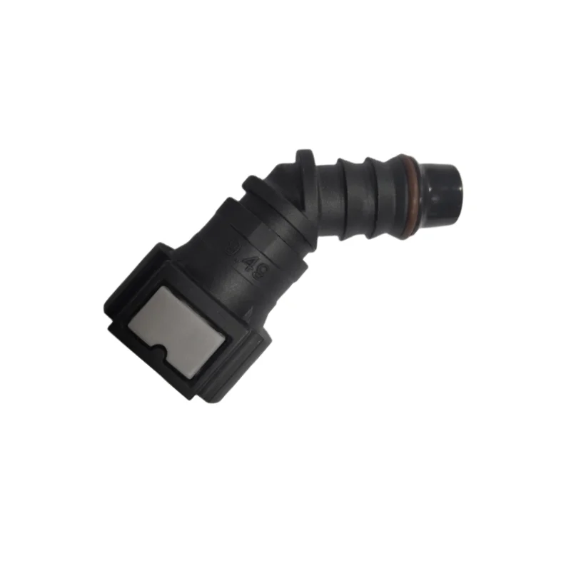 SAE 3/8in 45 Degree Single Barb Quick Connector 8 mm Urea System Quick Connector Plastic Hose Quick Connector