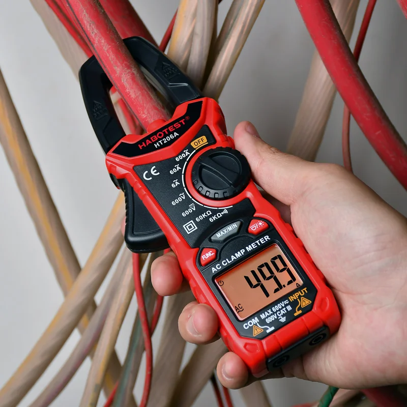 HT206A mended Electrician Special High-precision Measurement Automatic Range Digital Clamp Meter