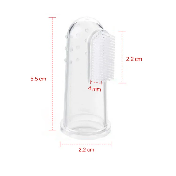 New Born Baby Convenience Stores Finger Toothbrush Soft Silicone Easy To Clean Baby Oral Cavity Massage Toothbrush For Children