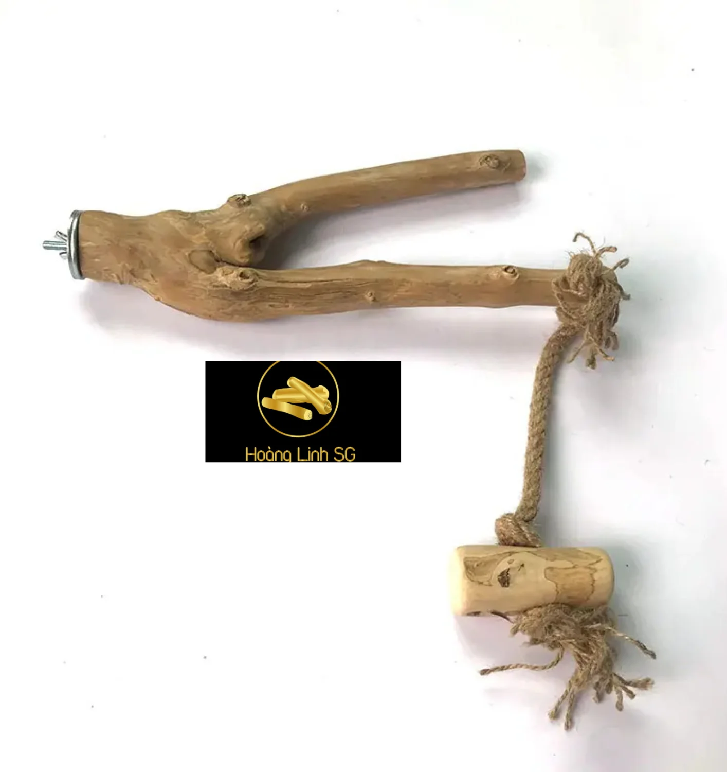 Wholesale Bird Toys Training Wood Parrot Stand Perch for Parakeets  made from Viet Nam HOANG LINH SG Kimy +84938616690