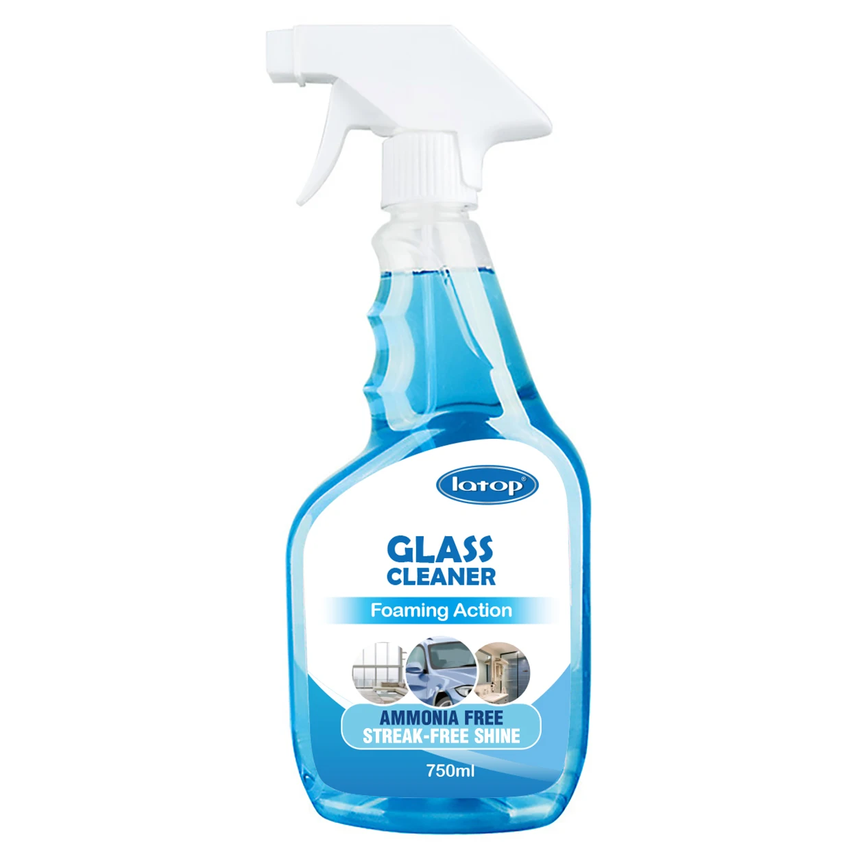 Wholesale 450ml 500ml 3 in 1 spray glass cleaner spray eco friendly liquid glass window cleaner