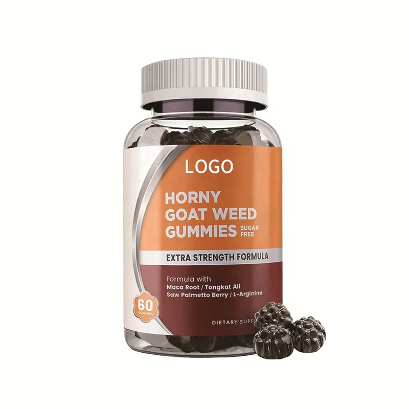 Natural Horny Goat Weed Gummies Promote Blood Flow Anti-Fatigue Performance & Energy Boost Horny Goat Weed Gummies