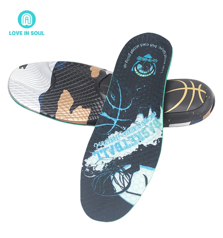 Foot Pads Sport Podiatry Orthotics Insole Unisex Sport Shoe Insole PU Arch Support Sports Shoe Insole
