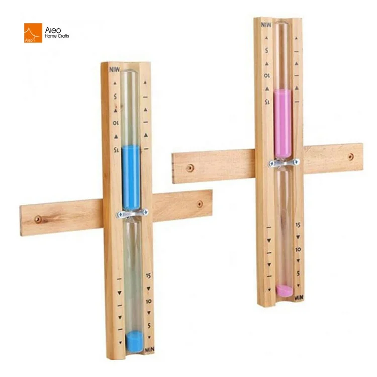 Hot Selling In-Stock Glass Hourglass 10-20 Minutes Sand Timer Wooden Craft for Sauna Cooking Study Bath Decoration
