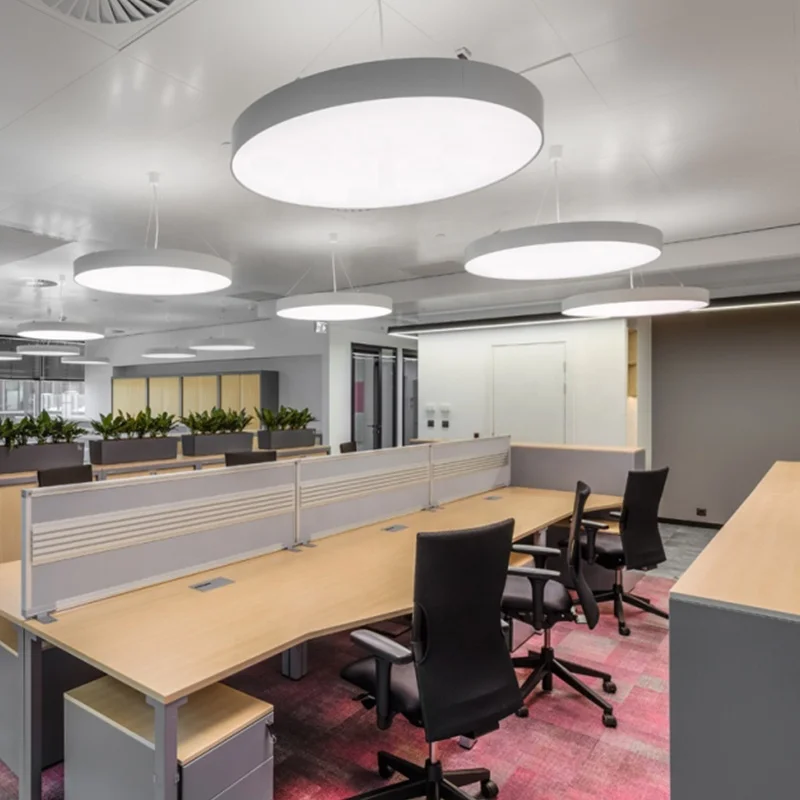 Modern Pendant Round Led Panel Light With Different Sizes Round Led Hanging Light