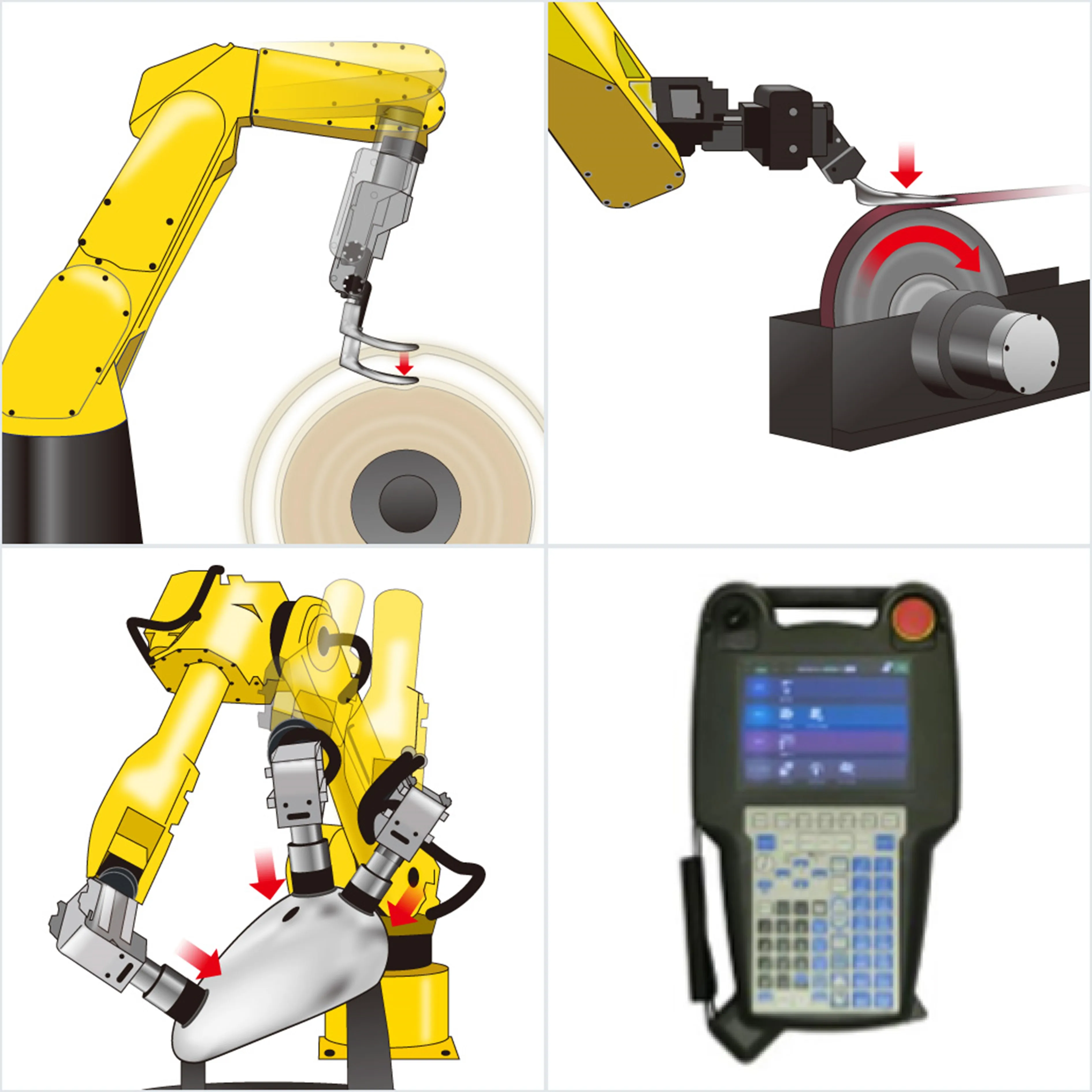 Yamaha Wholesale Japanese Automatic Grinding Robot System Car Polisher Stainless Steel Polishing Machine