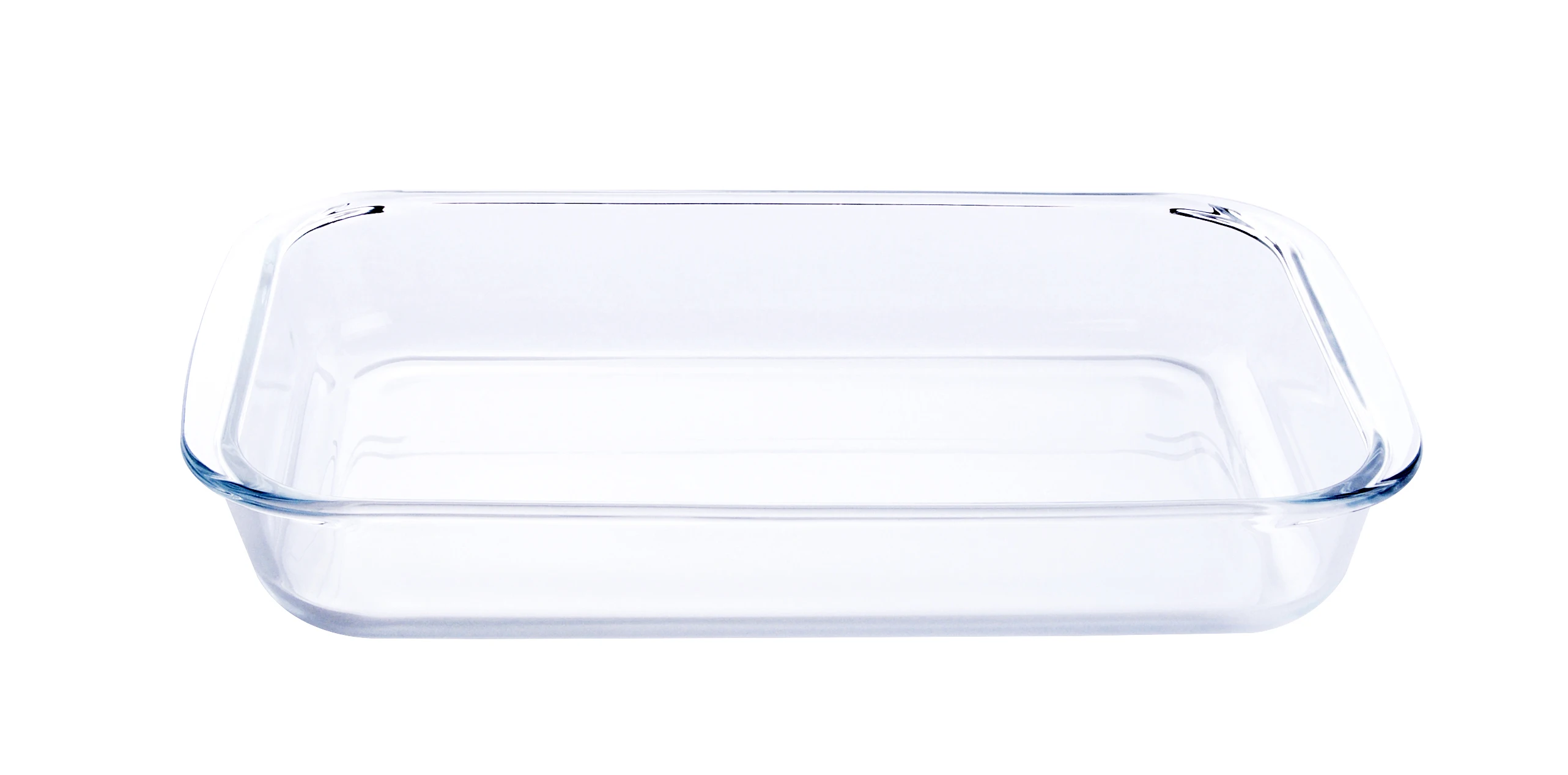 2L High Quality Rectangular Heat Resistant Borosilicate Tempered Glass Bakeware