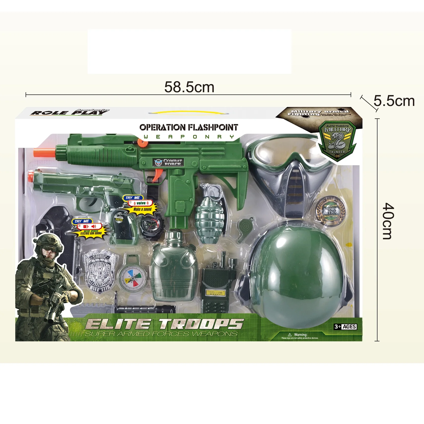 Лидер продаж, детские пластиковые Развивающие игры, ролевые игры, военные игрушки, армейский игровой набор