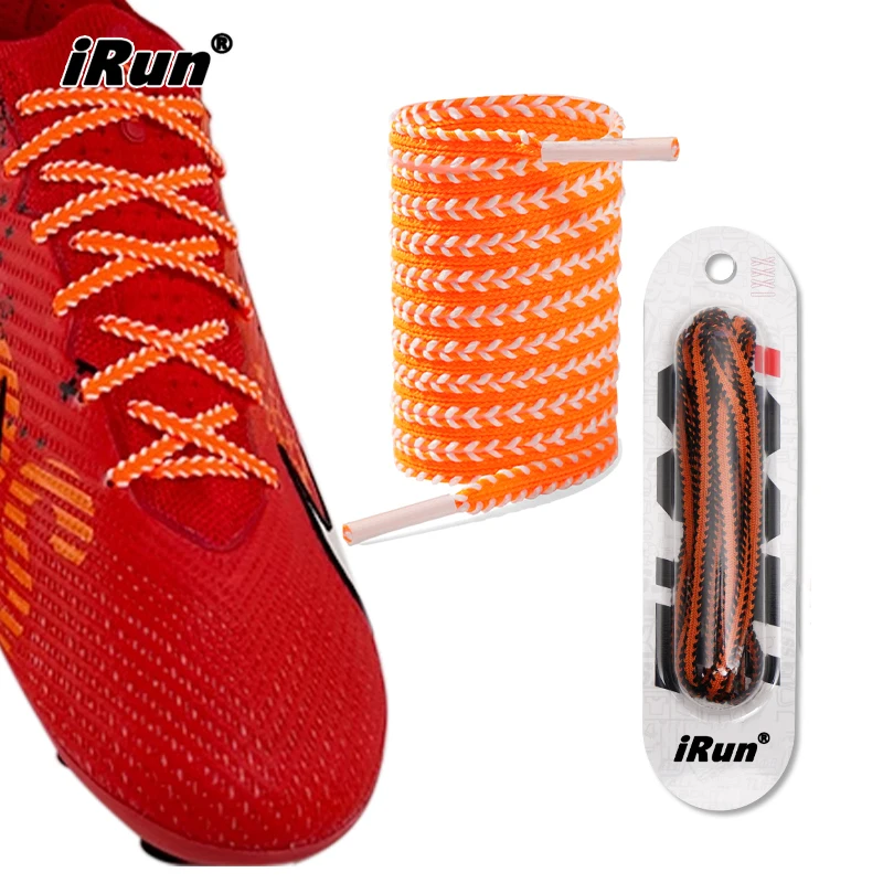 iRun custom woven shoelaces fashion soccer football Shoelaces flat polyester Non Slip Shoelaces